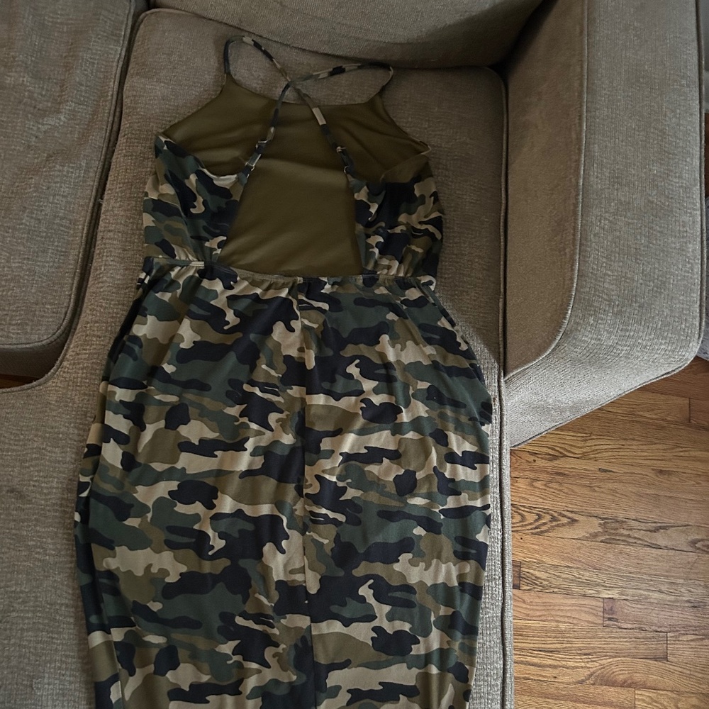 Army Flatigue body con dress